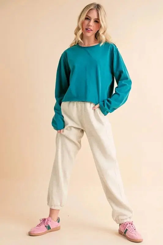 Aemi+Co Drawstring Elastic Waist Joggers for Comfort and Style - Love Salve